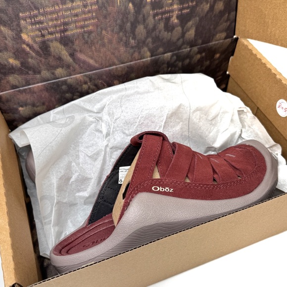 Oboz Women's Whakata Town Slide Slip on  Mule Sandals Port Size 8 - Picture 6 of 7